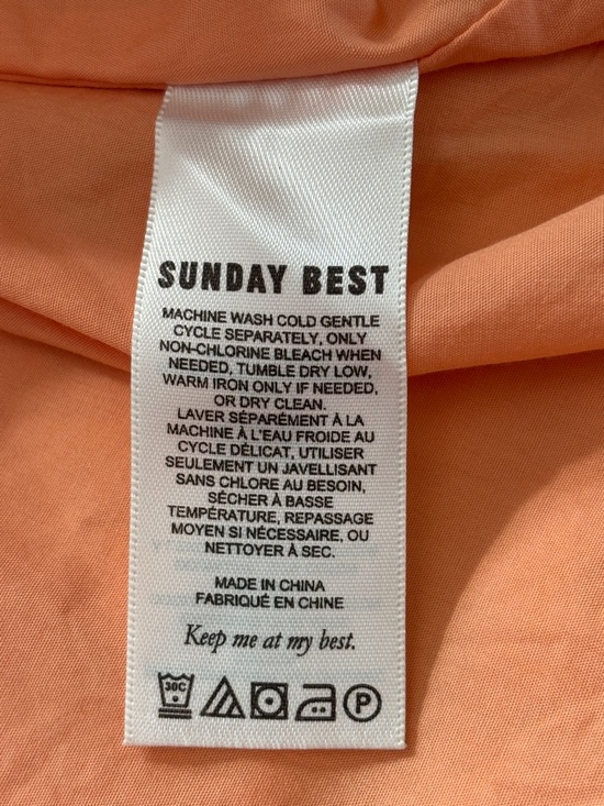 Aritzia Sunday Best Linen Blend Hadley Floral Puff Sleeve Babydoll Mini Dress XL - Picture 7 of 12